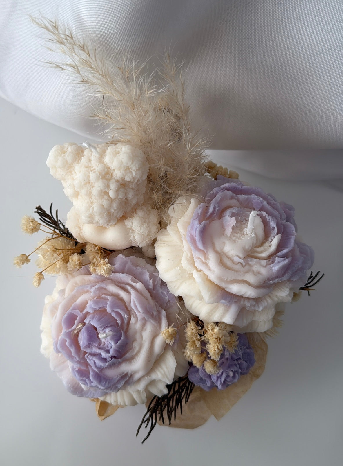 Bär Peonie lila geometrische Vase