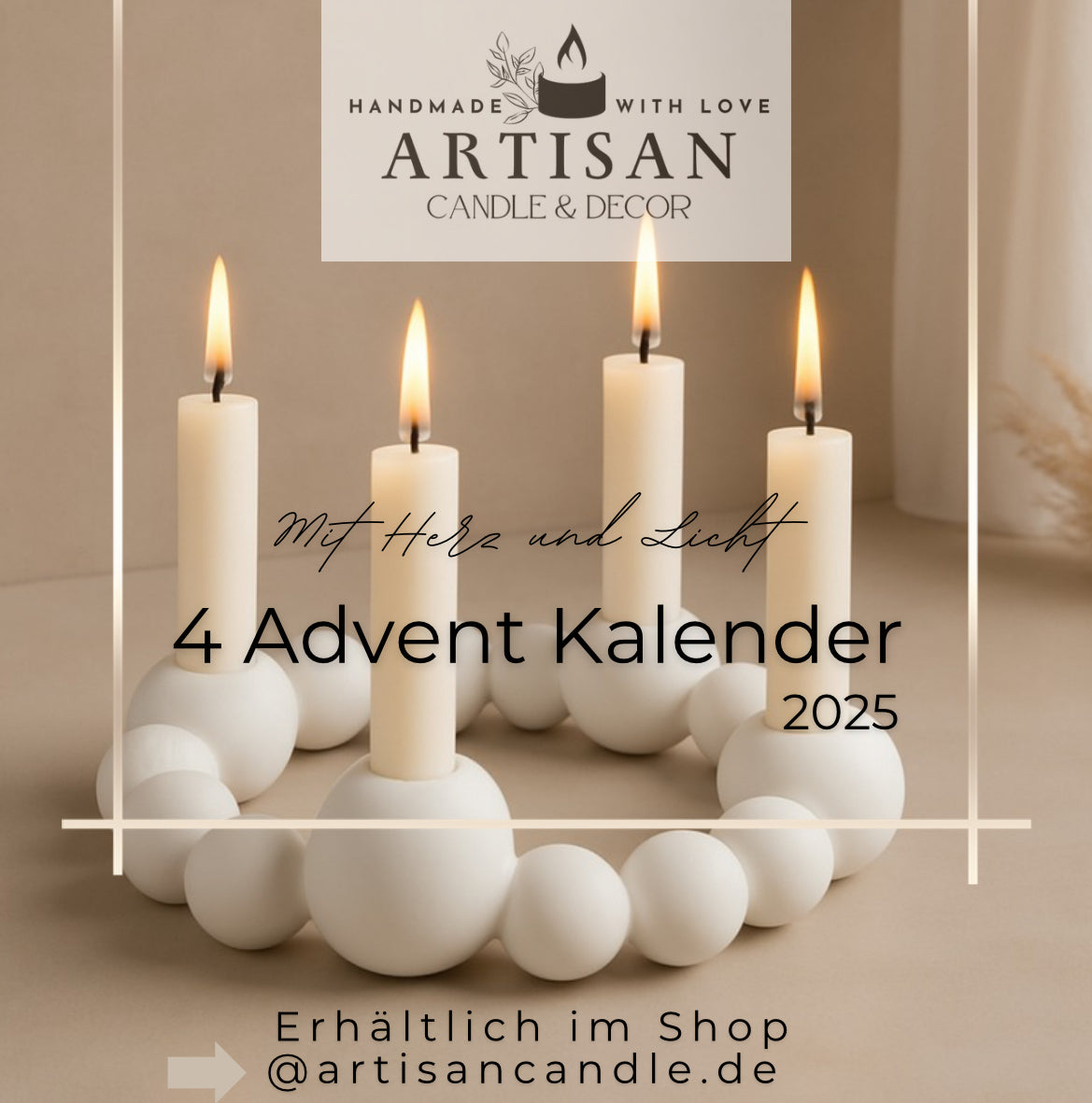 Adventskalender für 4 Advent Sonntage „Vorbestellung „