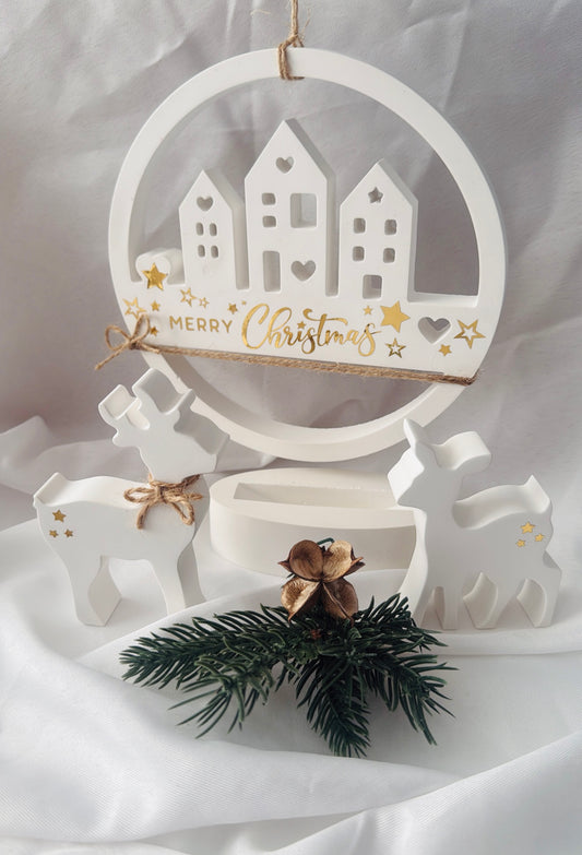 Weihnachtsdeko Häuserbogen